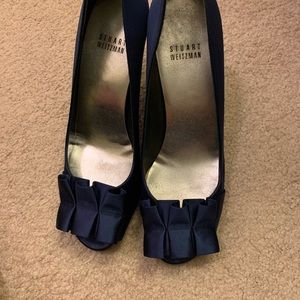 Stuart Weitzman Midnite Satin Pump